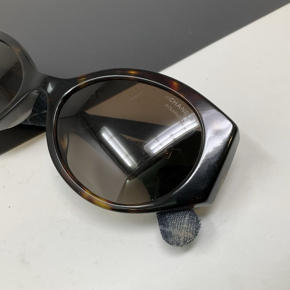 CHANEL 5405-A C 714/S9 Oval Denim Polarized Sunglasses 53 [] 19 140 - Picture 13 of 16